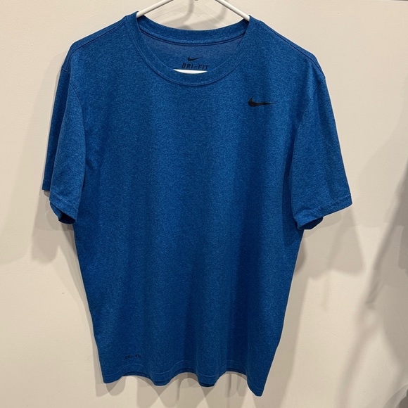 Nike Men's Short Sleeve Blue Tee - Picture 1 of 3